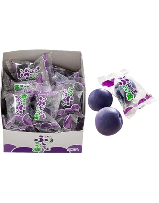 Amazon.co.jp: 【10個】ムラオ力食品 工業 ぶどう味カリカリ梅 : 食品